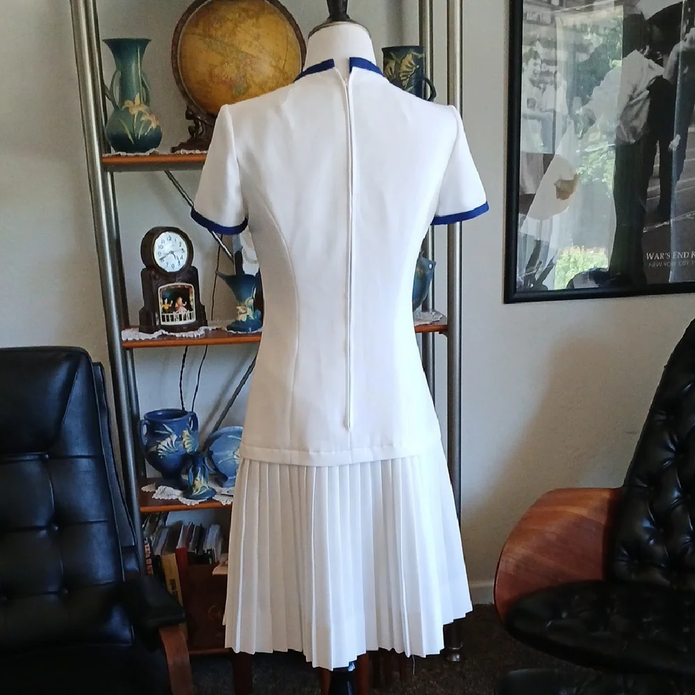 Lilli Ann Vinage 1960s Blue and white dress and jacket sets size S - Picture 10 of 13